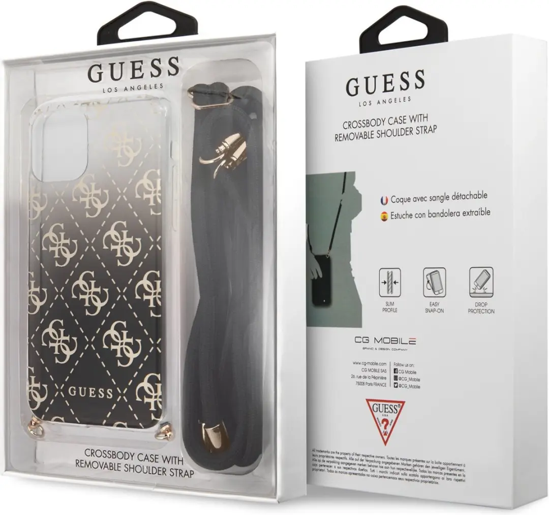 GUESS iPhone 11 Pro Backcase - Zwart