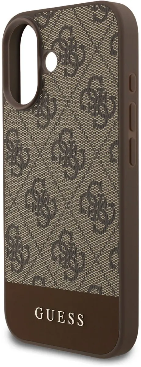 Guess Back Cover Hoesje iPhone 17 - Bruin - Schokabsorberend