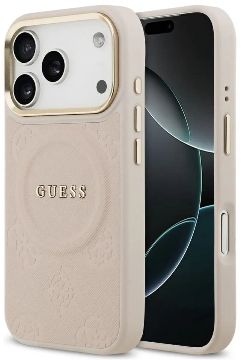 GUESS Peony Hot Stamp Hoesje iPhone 17 Pro MagSafe
