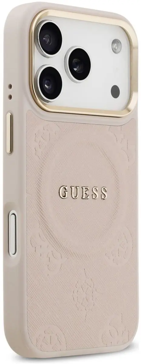 GUESS Peony Hot Stamp Hoesje iPhone 17 Pro MagSafe - Zwart - afbeelding 6 van 6