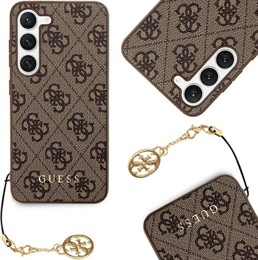 Guess Charm Hoesje Samsung Galaxy S24 - Bruin