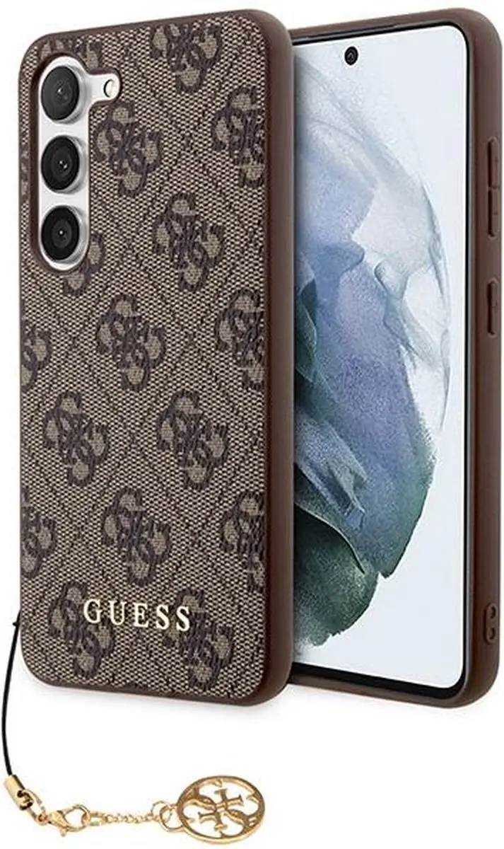 Guess Charm Hoesje Samsung Galaxy S24 - Bruin