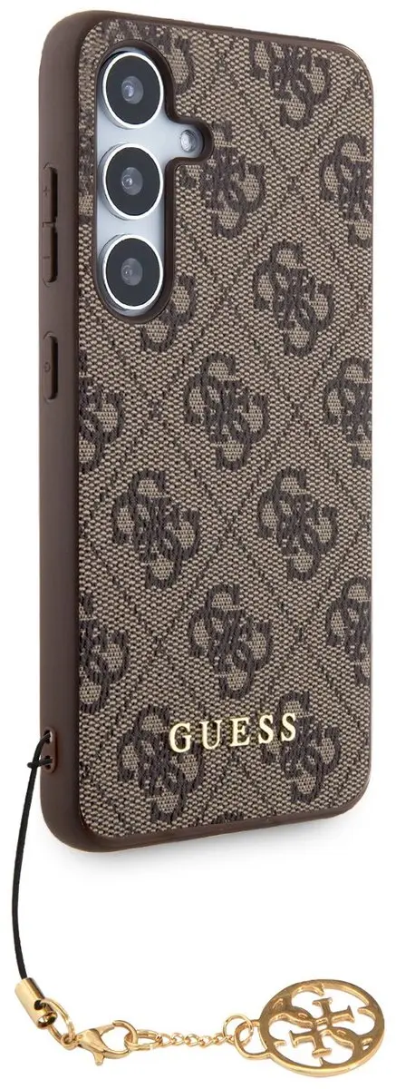Guess Charm Hoesje Samsung Galaxy S24 - Bruin