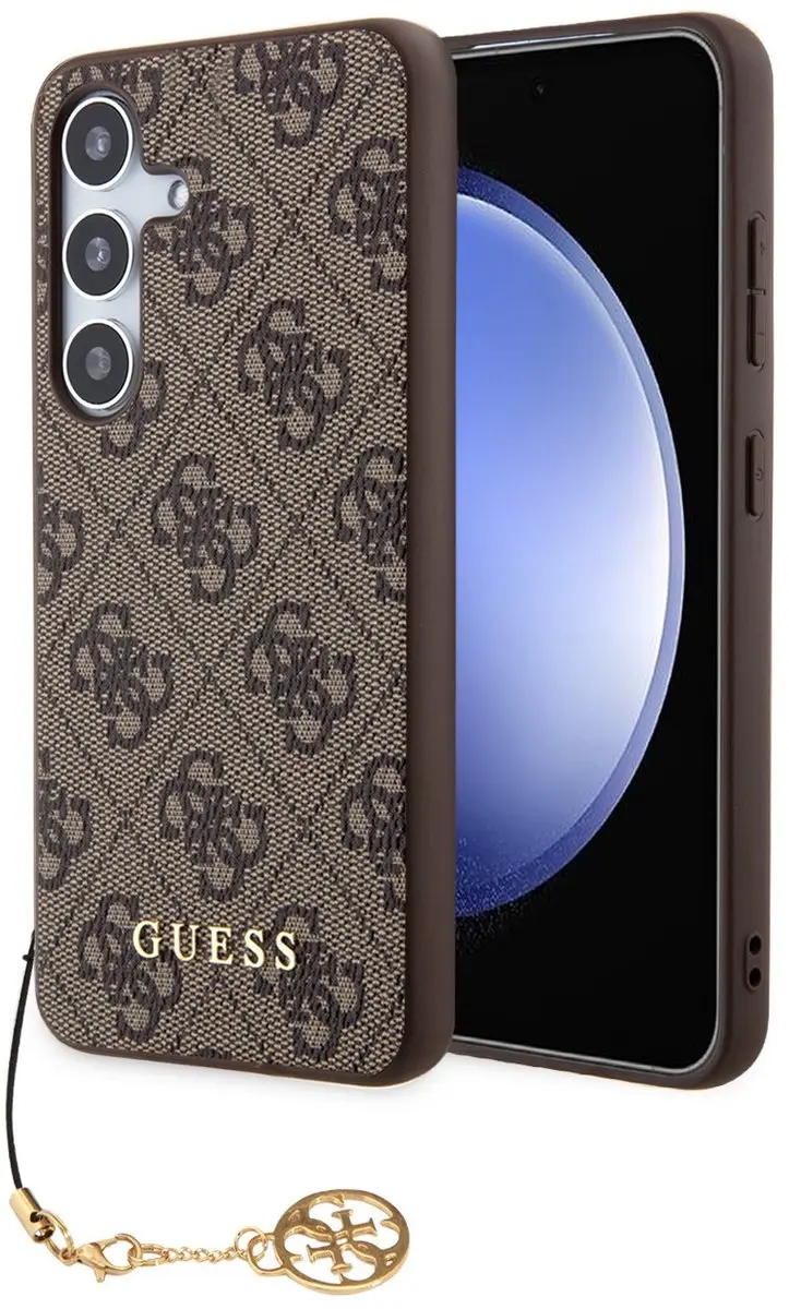 Guess Charm Hoesje Samsung Galaxy S24 - Bruin