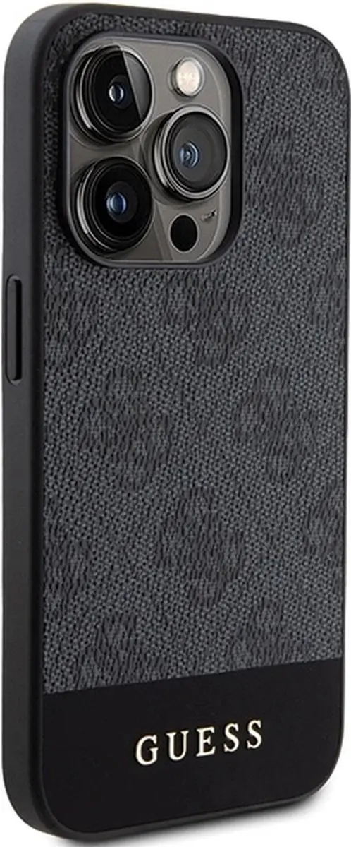 Guess Stripe Collection Hoesje iPhone 15 Pro - Grijs