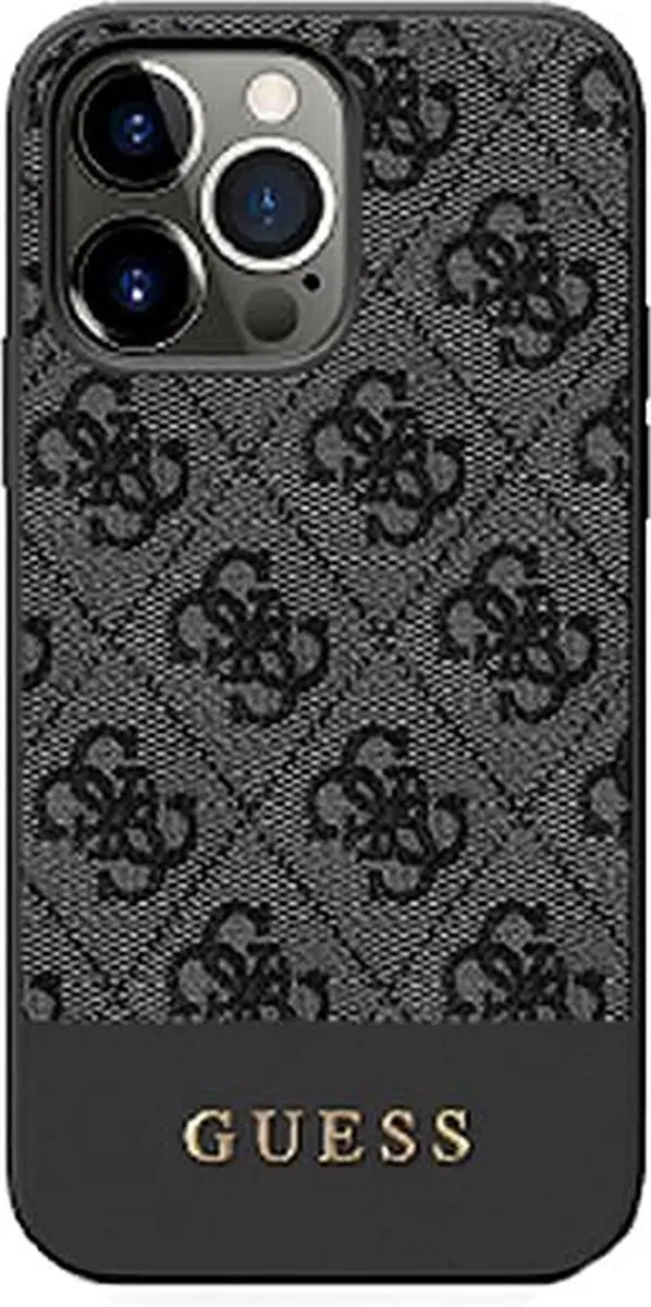 Guess Stripe Collection Hoesje iPhone 15 Pro - Grijs