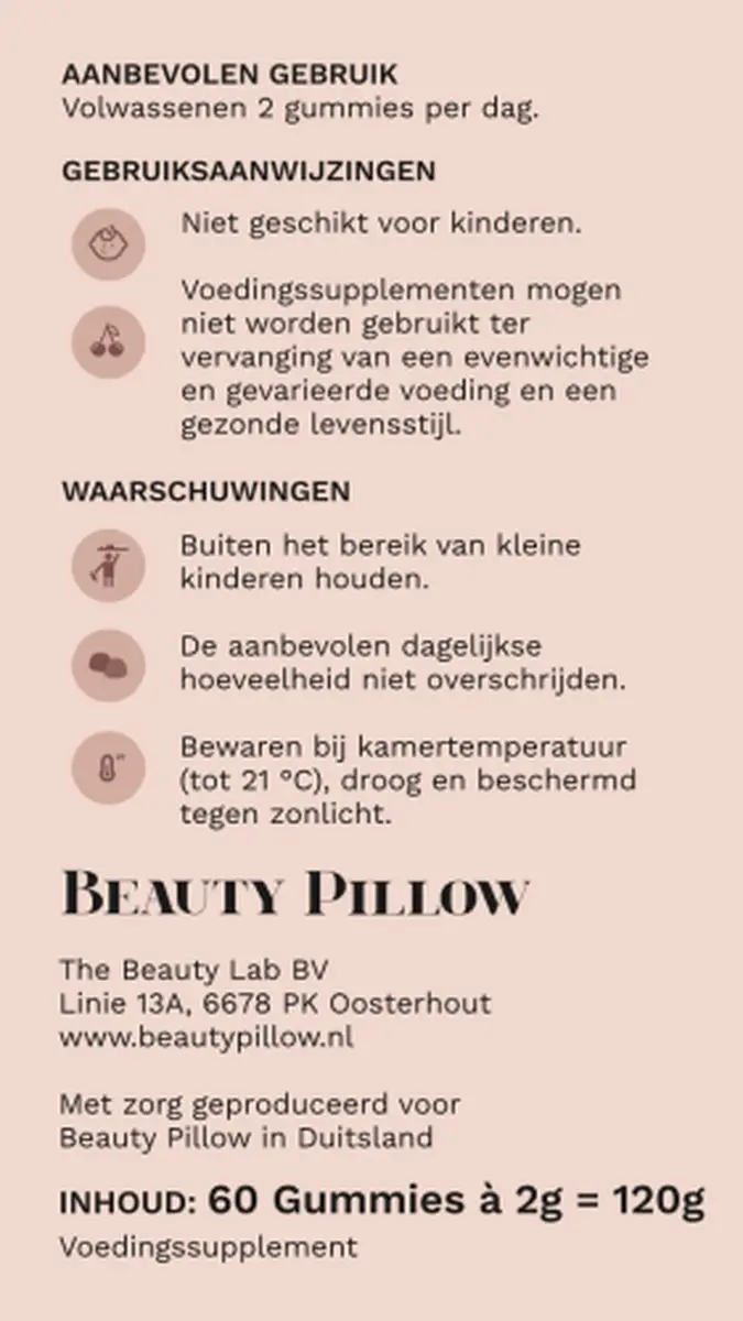 Beauty Pillow Beauty Gummies - 1 Stuk