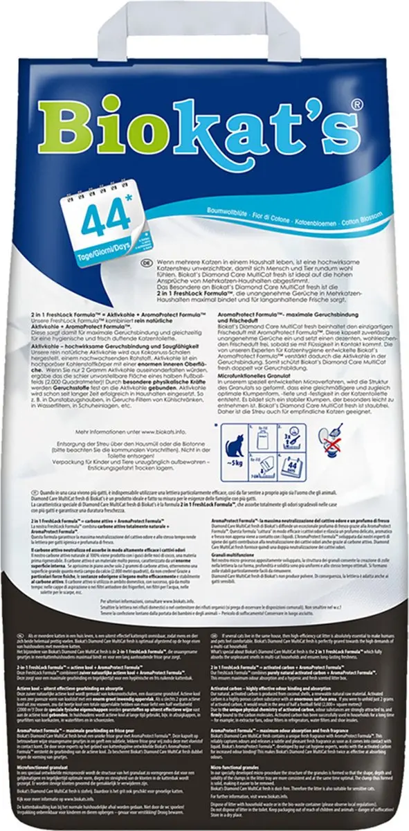 Biokat's Diamond Care Multicat Kattenbakvulling 8L