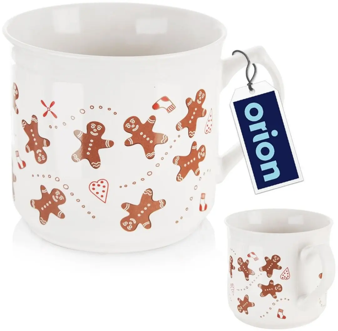 Orion Keramische Mok 700ml - Kerstdecor - Wit/Kleurrijk - afbeelding 3 van 5