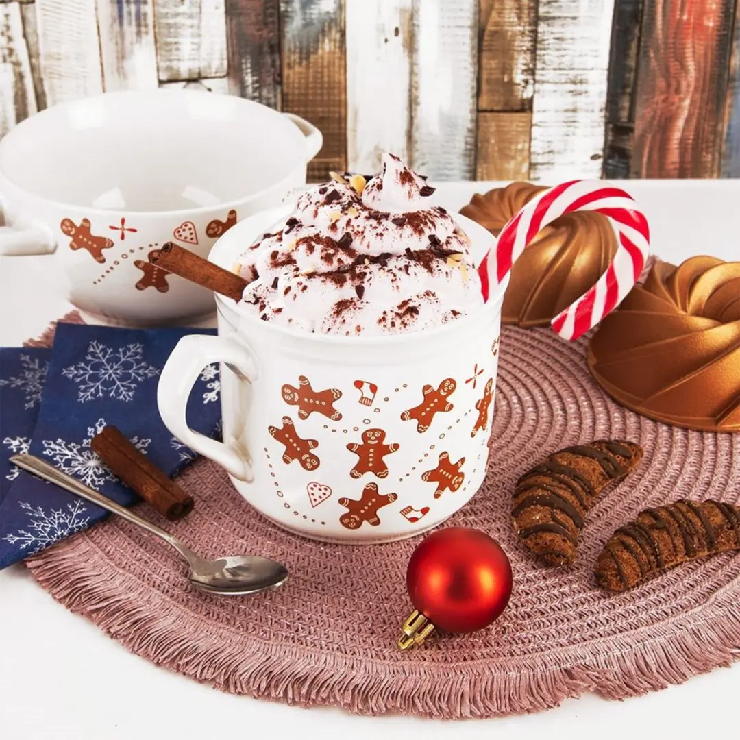 Orion Keramische Mok 700ml - Kerstdecor - Wit/Kleurrijk - afbeelding 5 van 5