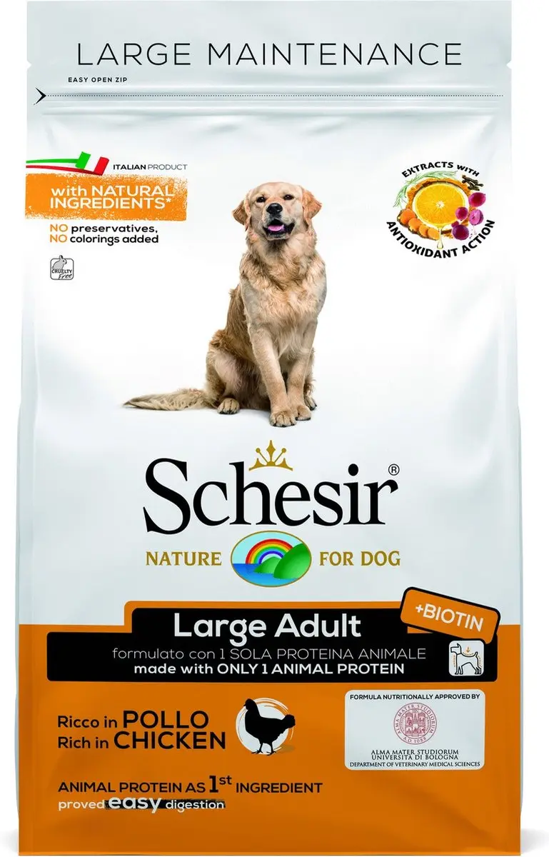 Schesir Large Maintenance Kip Hondenvoer 12kg