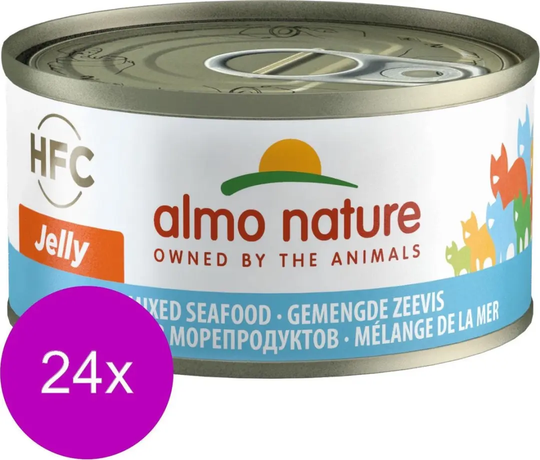 Almo Nature Natvoer Katten HFC Jelly Gemengde Zeevis