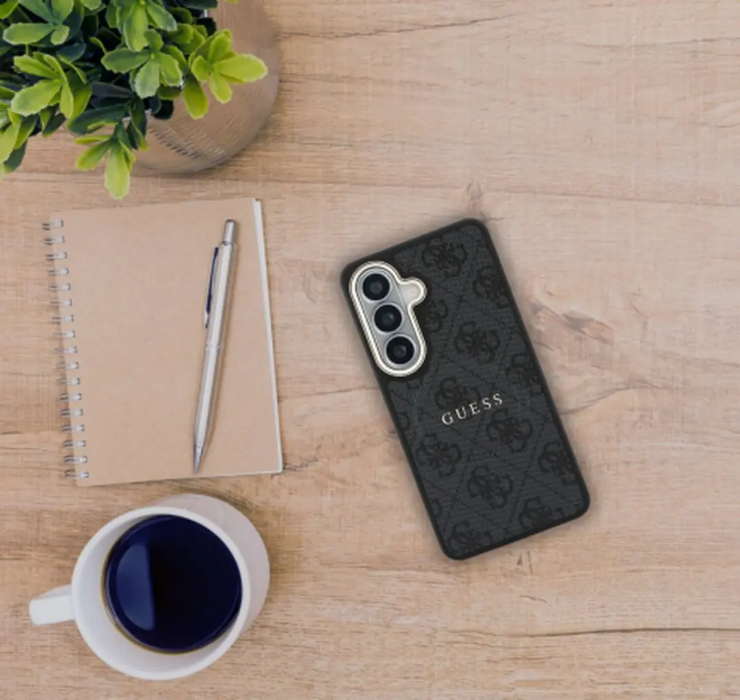 GUESS Back Cover Galaxy S26 - PU Leather MagSafe - 14580 - Zwart