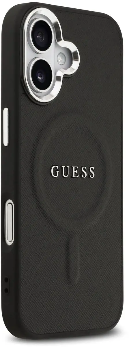 Guess PU Saffiano Backcover 14705 - iPhone 17 - Zwart