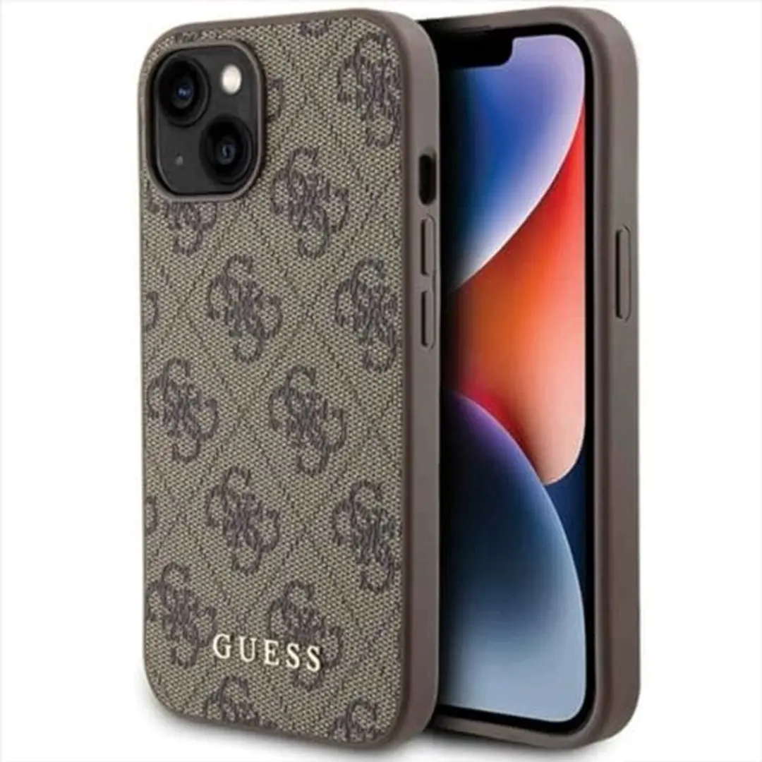 GUESS 4G Back Case iPhone 15 - Bruin - MPN 3666339171704
