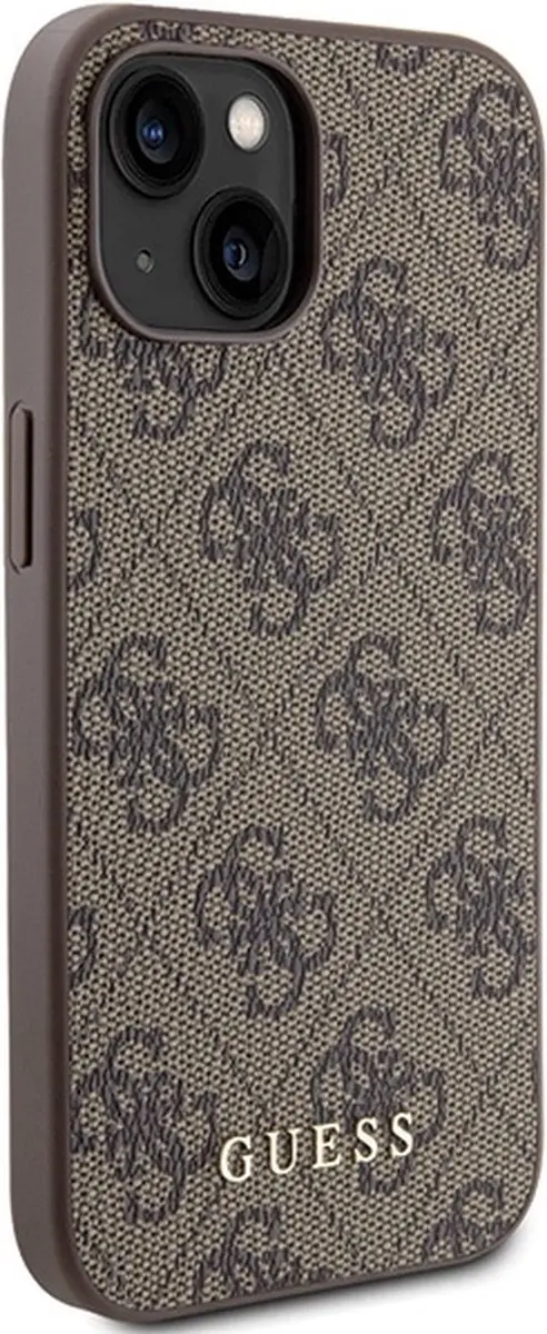 GUESS 4G Back Case iPhone 15 - Bruin - MPN 3666339171704 - afbeelding 6 van 6