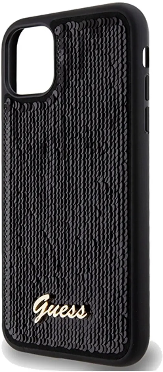 GUESS Sequins Back Case - iPhone 11/XR - Zwart - afbeelding 6 van 6