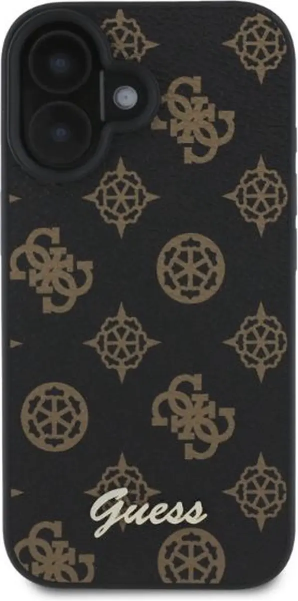 Guess GUHMP16SPGPYSK iPhone 16 Hardcase - Zwart