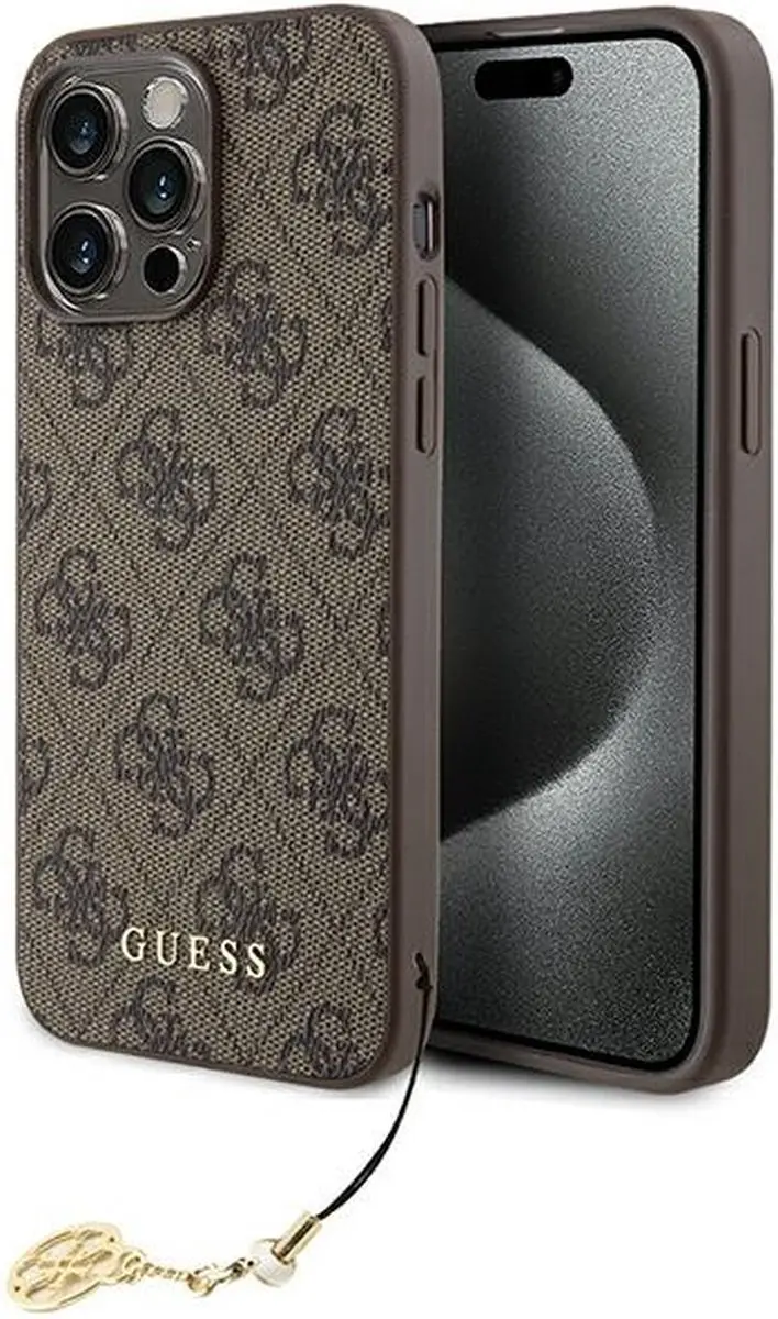 Guess GUHCP15XGF4GBR Back Case - iPhone 15 Pro Max - Bruin