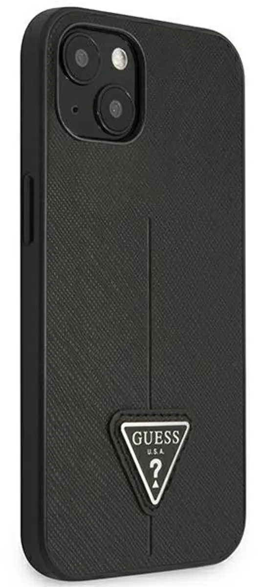 Guess Saffiano iPhone 14 Plus Hoes - Zwart - afbeelding 6 van 6