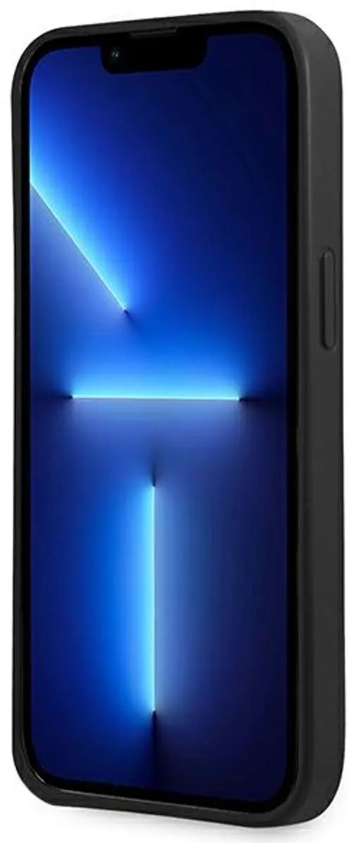 Guess Saffiano iPhone 14 Plus Hoes - Zwart