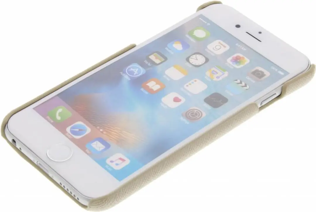 Guess Saffiano Backcover Hoesje iPhone 6/6S - Beige - GUHCP6TBE - afbeelding 6 van 6