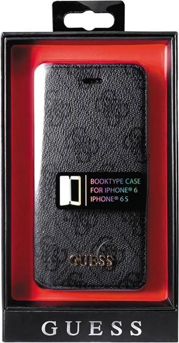 Guess 4G Uptown Book Case - iPhone 6/6S - Donkergrijs