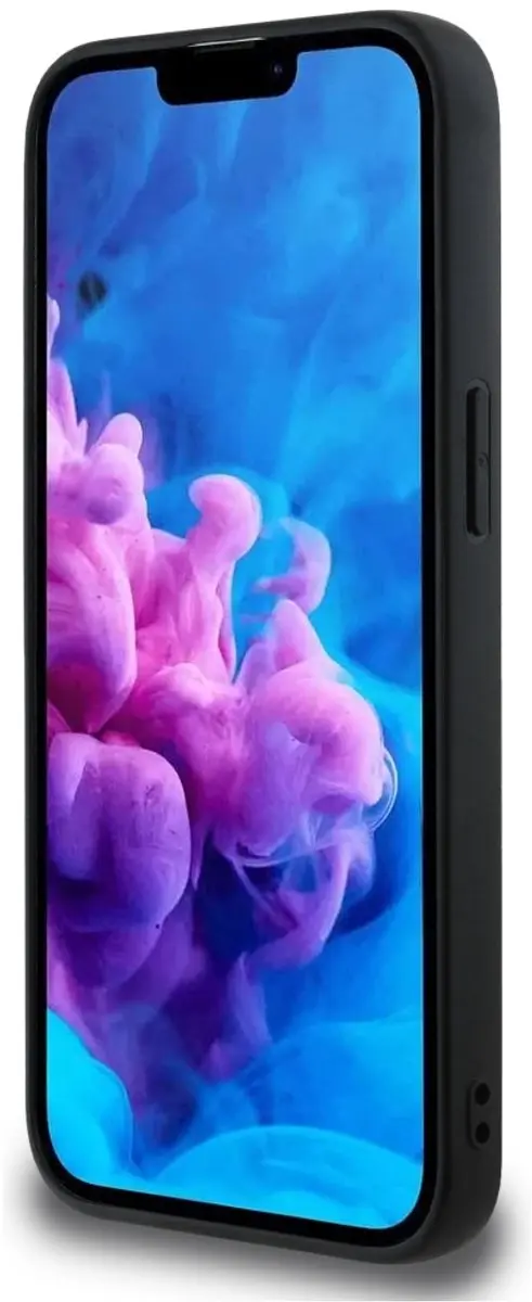 GUESS iPhone 16e Hoesje Saffiano - Zwart - GUHCPSE4PGT4MBK