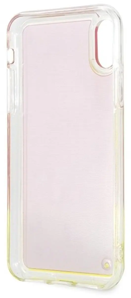 GUESS California Glow In The Dark Hoesje iPhone XS/X - Roze