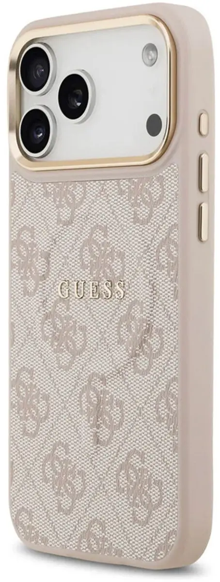 GUESS iPhone 17 Pro Back Cover - Roze - PU Leather - MagSafe - 14716