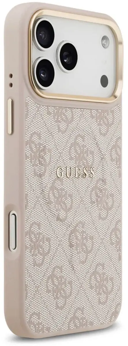 GUESS iPhone 17 Pro Back Cover - Roze - PU Leather - MagSafe - 14716