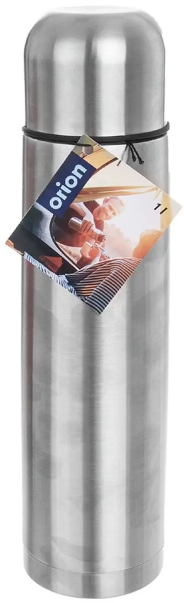 Orion TERMO 1L Thermosfles Edelstalen - 1000ml - Zilver