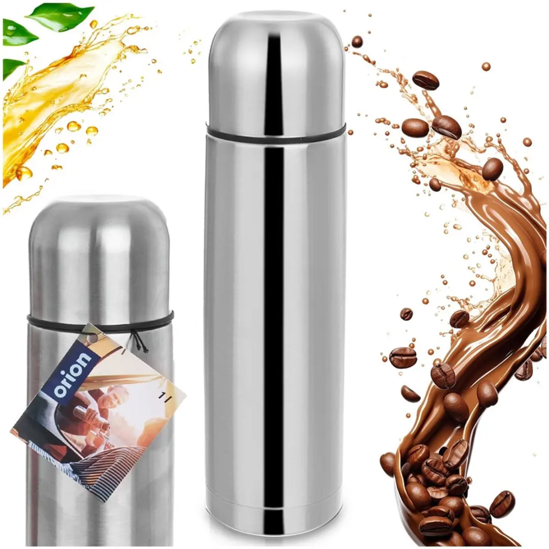 Orion TERMO 1L Thermosfles Edelstalen - 1000ml - Zilver - afbeelding 6 van 6