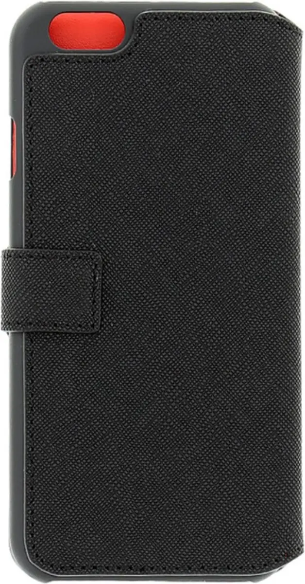 Guess Saffiano Book Case iPhone 6/6s - 3 Pasjes - Zwart
