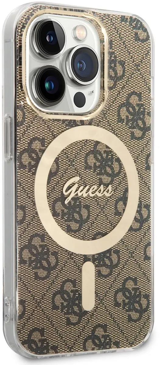 Guess IML 4G Back Case - iPhone 15 Pro - MagSafe - Bruin
