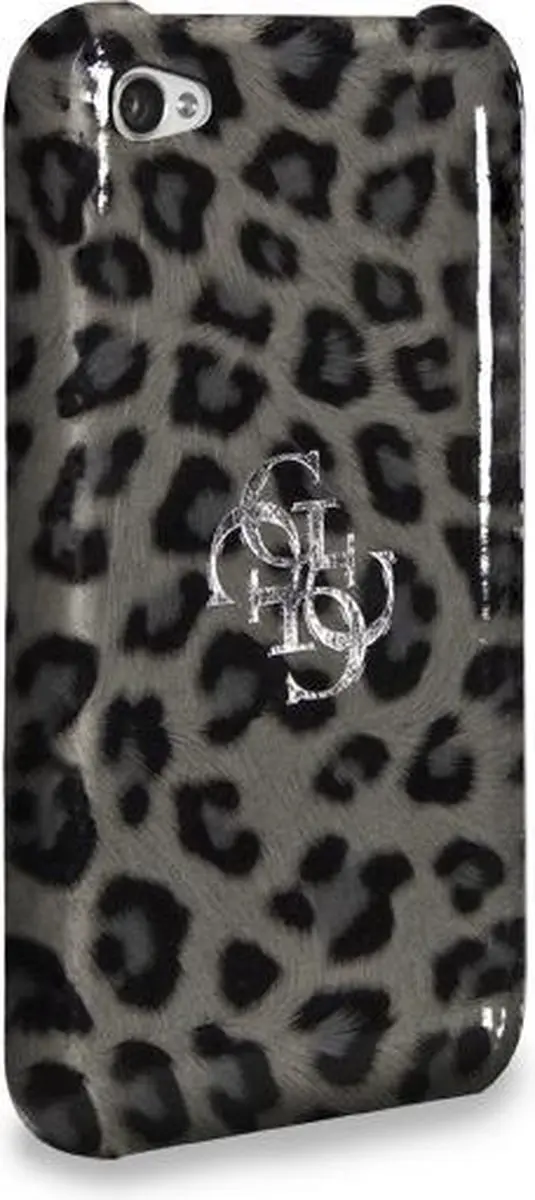 GUESS iPhone 4/4S Hoesje Luipaard Kunstleer - GUP4LEGR