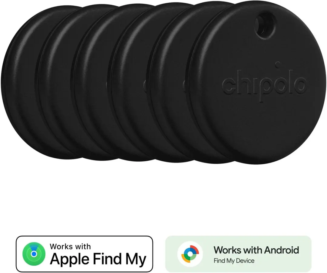 Chipolo POP Bluetooth Tracker - 6 Stuks - Zwart