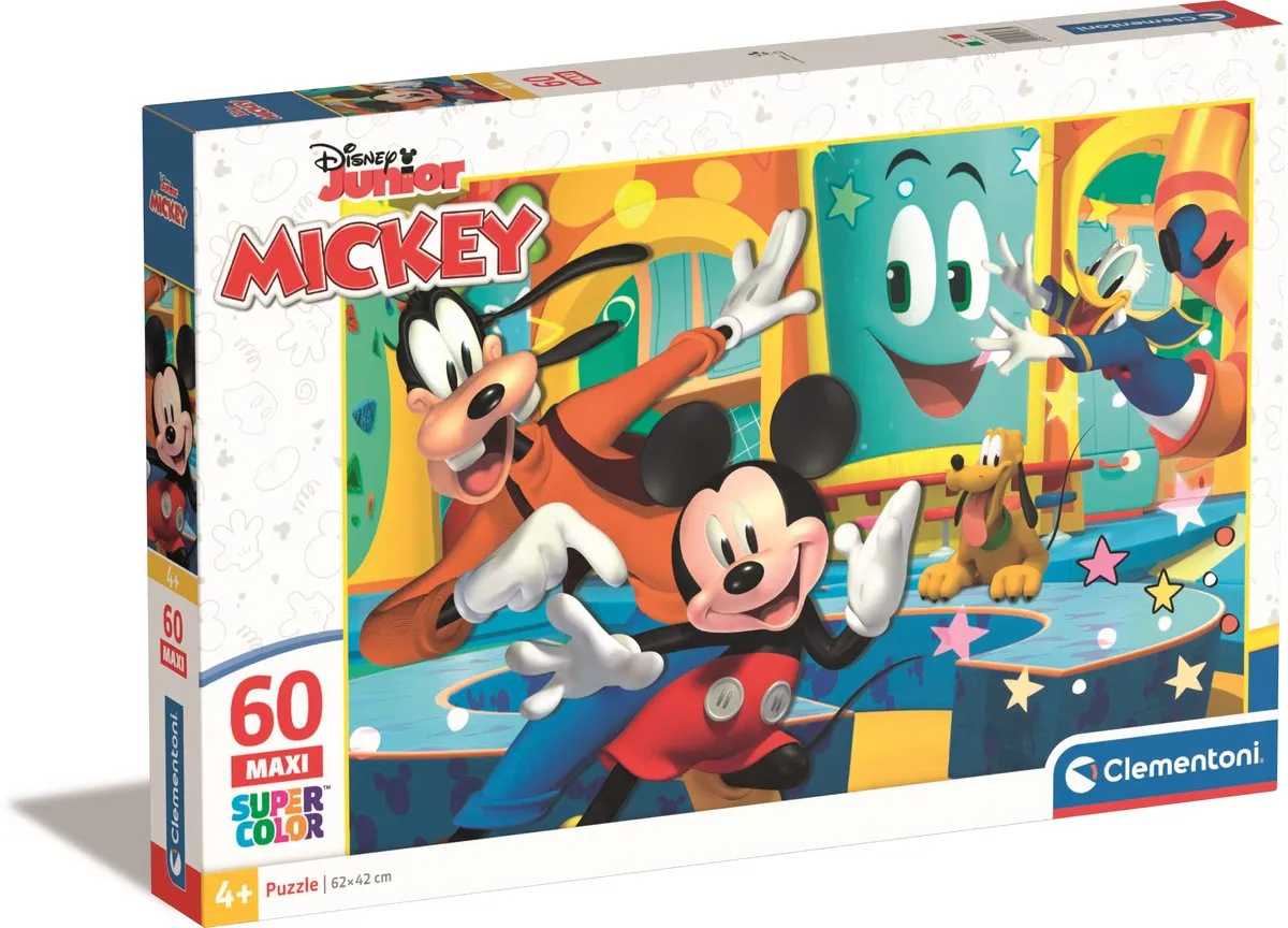 Clementoni Mickey Mouse MAXI Puzzel 60 Stukjes - Multicolor