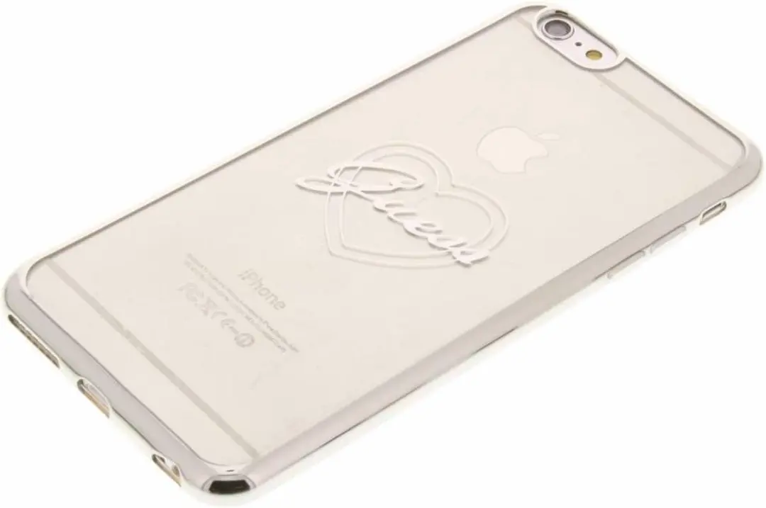 GUESS Signature Heart TPU Hoesje iPhone 6/6S Plus - Zilver - i6P37276001
