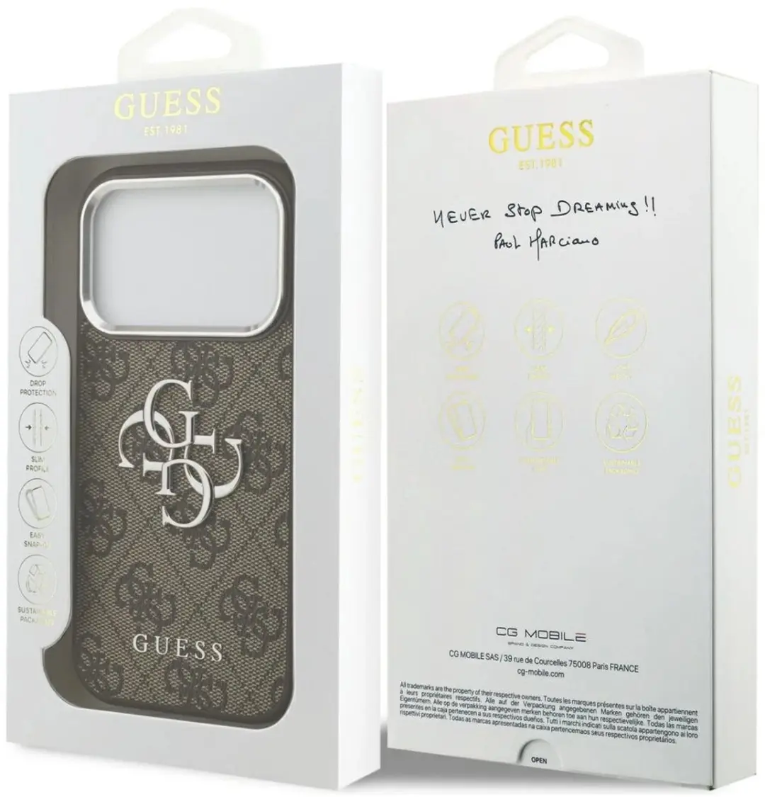 GUESS Back Cover iPhone 17 Pro - Bruin - TPU - 3666339517939
