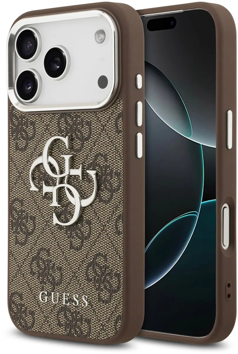 GUESS Back Cover iPhone 17 Pro - Bruin - TPU - 3666339517939 - afbeelding 6 van 6