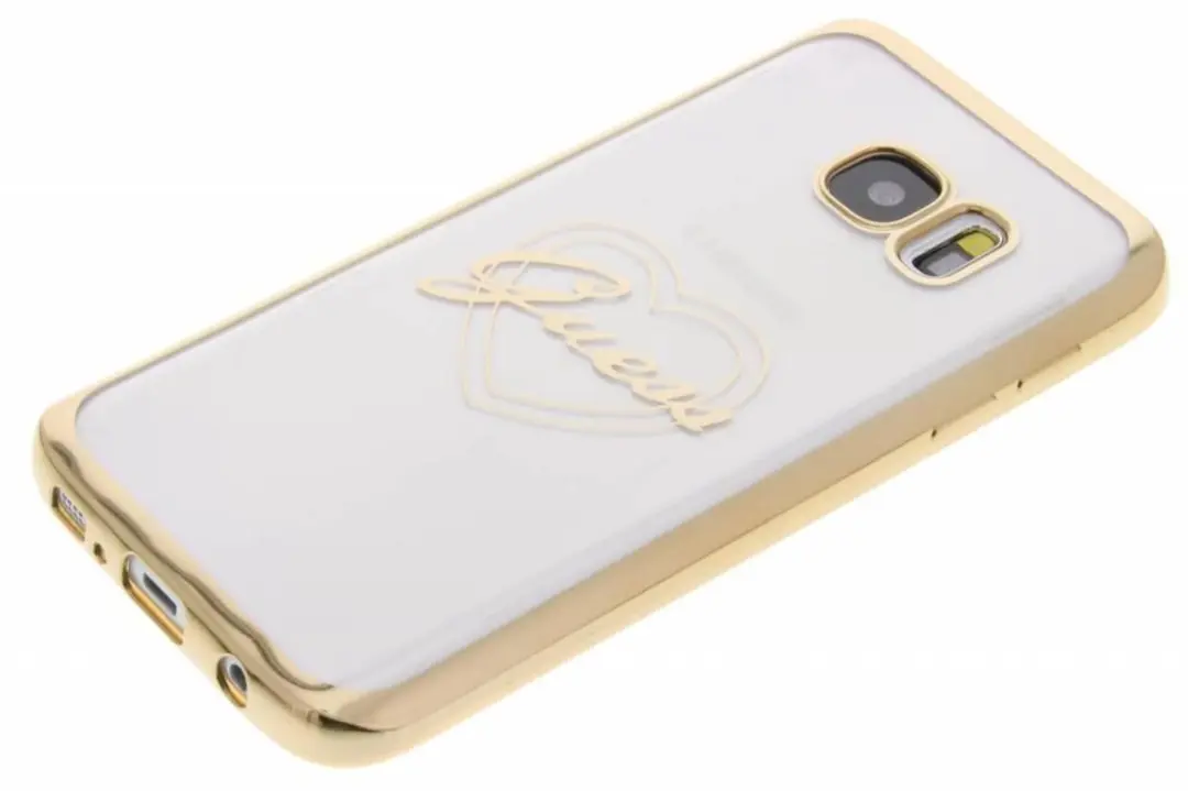 GUESS Heart TPU Hoesje S206-12 - Goud
