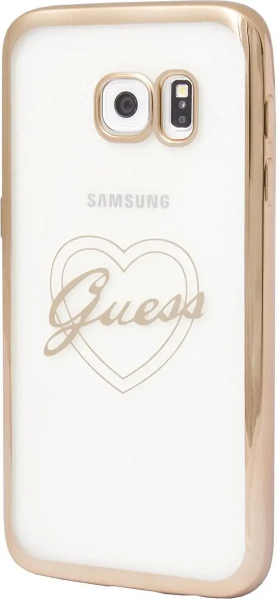 GUESS Heart TPU Hoesje S206-12 - Goud