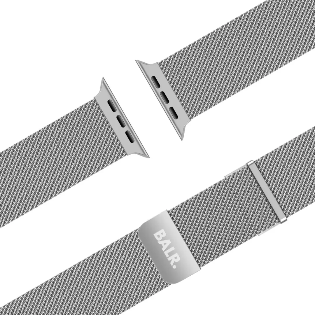 BALR Milanese Bandje Apple Watch 44/45/46/49mm - Zilver