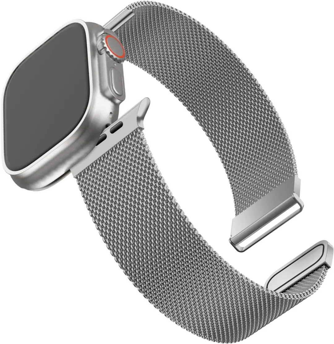 BALR Milanese Bandje Apple Watch 44/45/46/49mm - Zilver