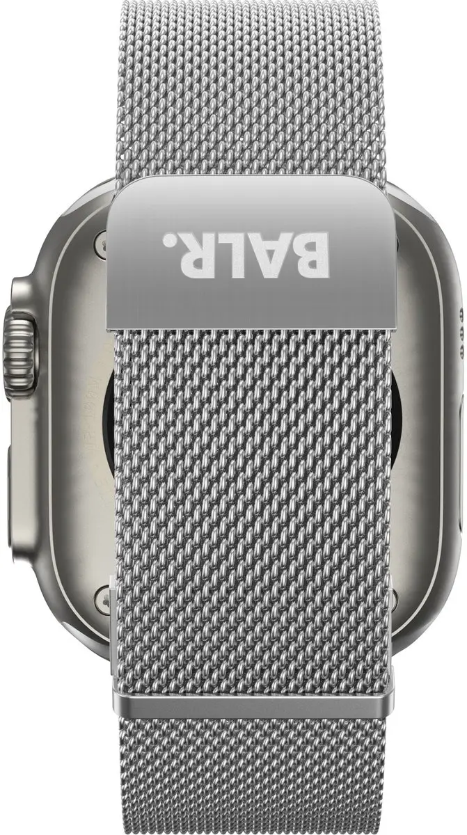 BALR Milanese Bandje Apple Watch 44/45/46/49mm - Zilver