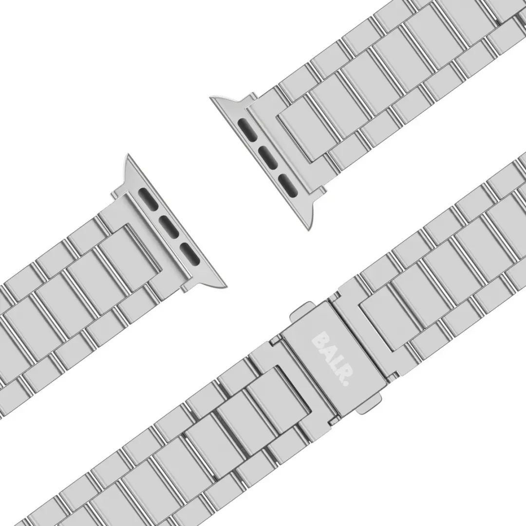 BALR Stalen Bandje Apple Watch 44/45/49mm - Zilver