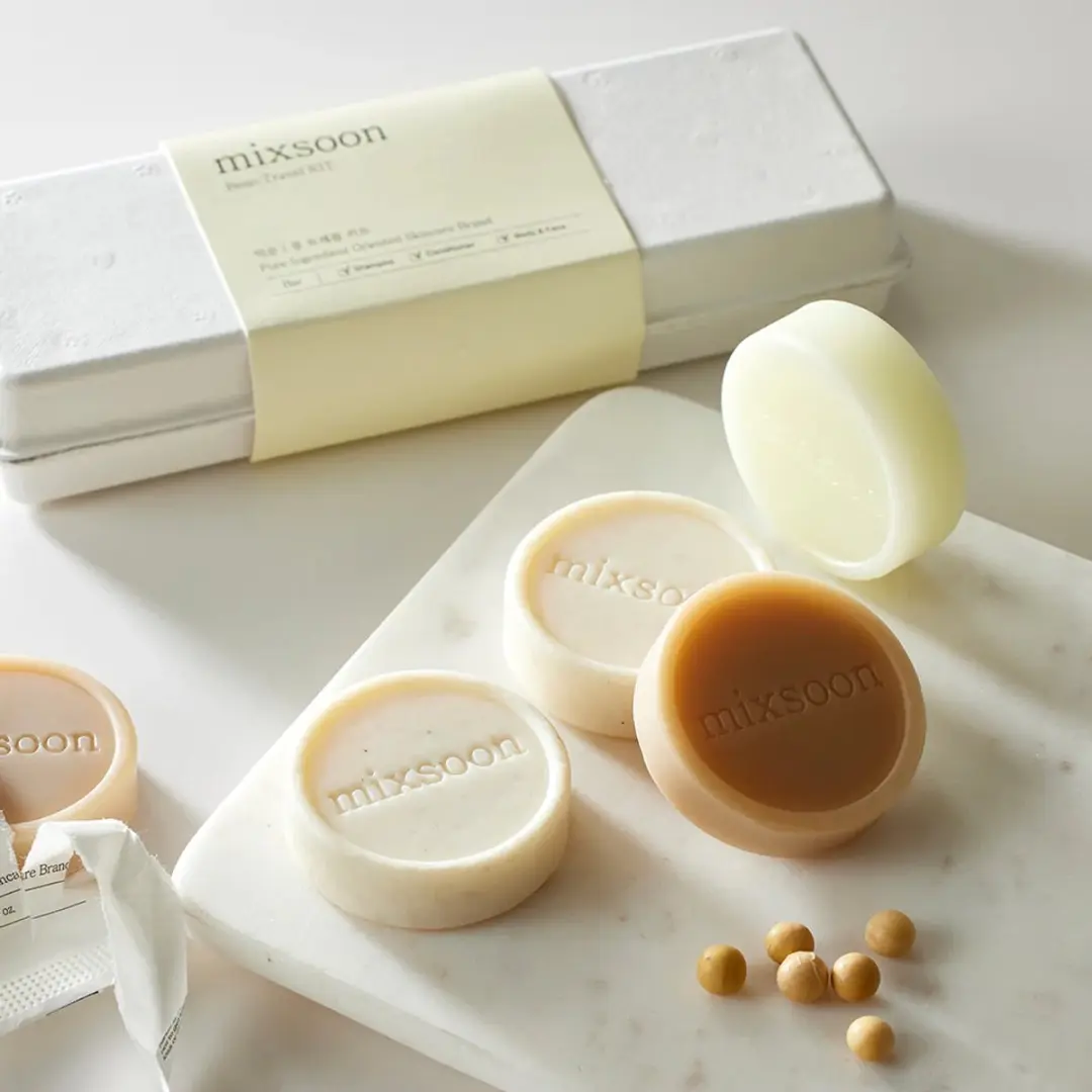 Mixsoon Bean Travel Kit - 3x25g Shampoo Conditioner Bodybar