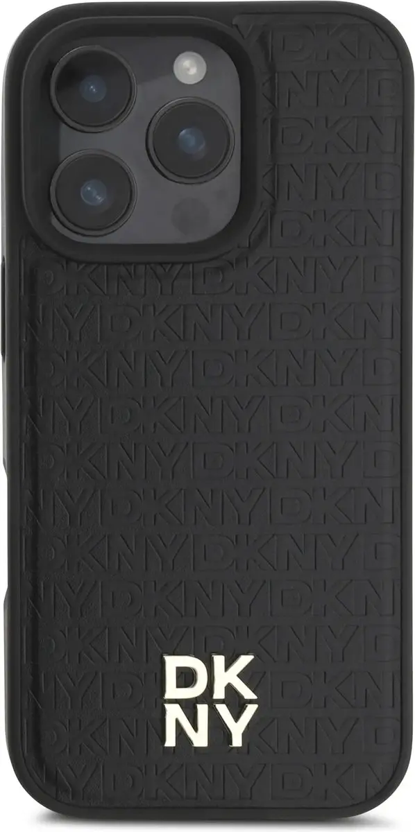 DKNY Backcover iPhone 16 Pro - MagSafe - Zwart