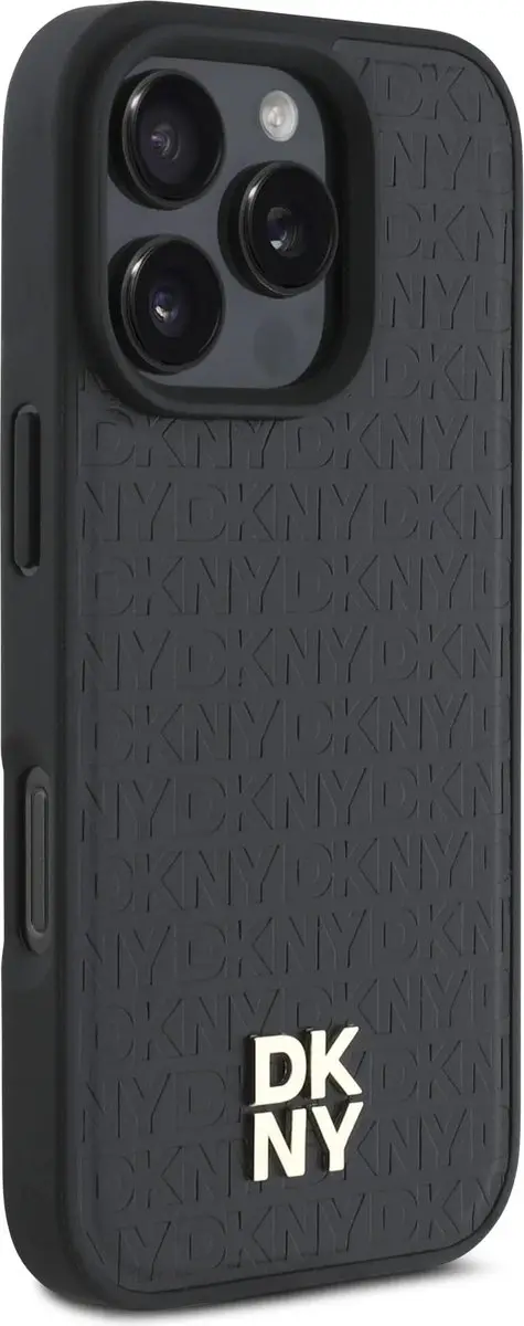 DKNY Backcover iPhone 16 Pro - MagSafe - Zwart